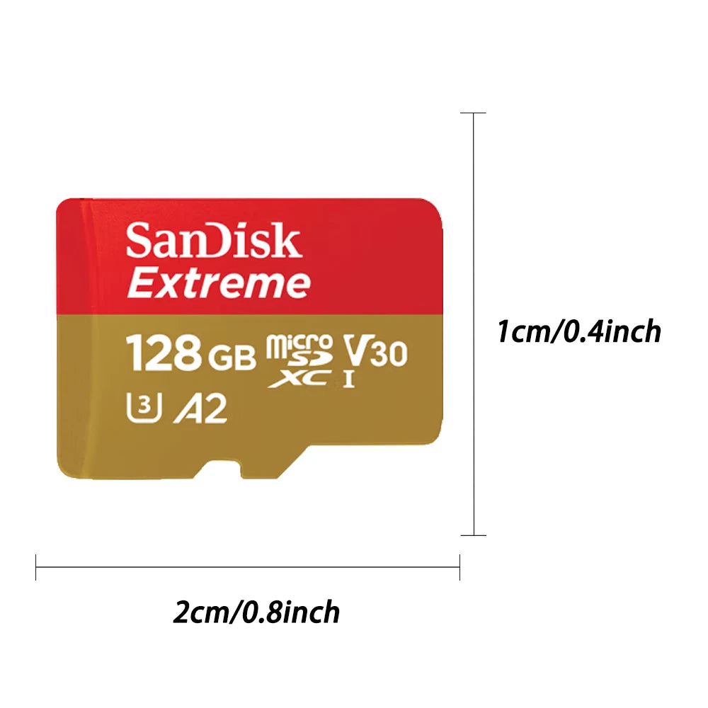 Sandisk Ultra Micro SD Card, 128gb 256gb, U3 4K V30 A2 Class 10 UHS-1 flash card, 512GB 64GB 1TB, microSD/TF Card For Phone camera