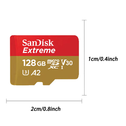 Sandisk Ultra Micro SD Card, 128gb 256gb, U3 4K V30 A2 Class 10 UHS-1 flash card, 512GB 64GB 1TB, microSD/TF Card For Phone camera