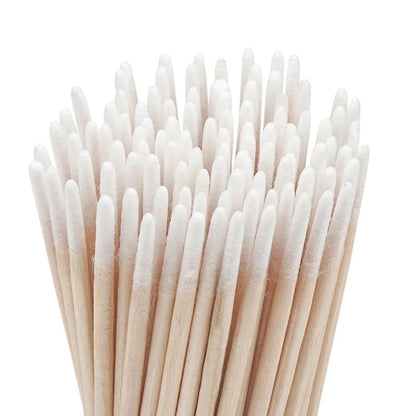100/300/500 Pcs Disposable Ultrasmall Cotton Swab Brush Lint-Free Micro Wood Makeup Brushes for Eyelash/Tattoo Cleaning, Tattoo Accessories