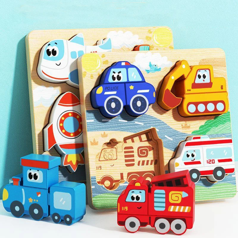 Juguetes Montessori de madera para niños de 1, 2 y 3 años, juegos de combinación de formas de números y alfabetos, juguetes educativos tempranos para niños.