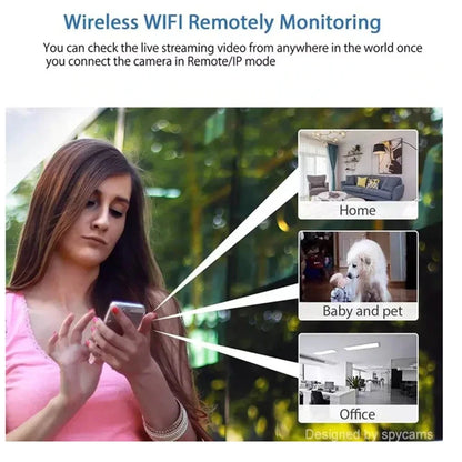2.4G WiFi Camera Small Remote Monitoring Wireless Survival Camera Home Security Small Night Vision Network Camera