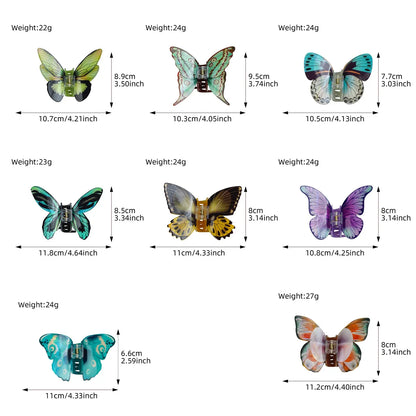 1pc ultra-fantasy simulation butterfly clip temperament hair clip for pinning hair shark clip hair accessory head accessory