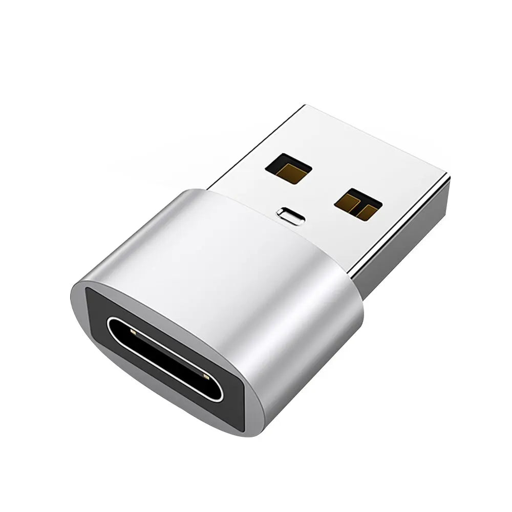 1pcs/2pcs USB C Female To USB A Male Adapter, Type C To USB A Charger Cable Converter For IWatch 7 AirPods, MacBook, iPhone