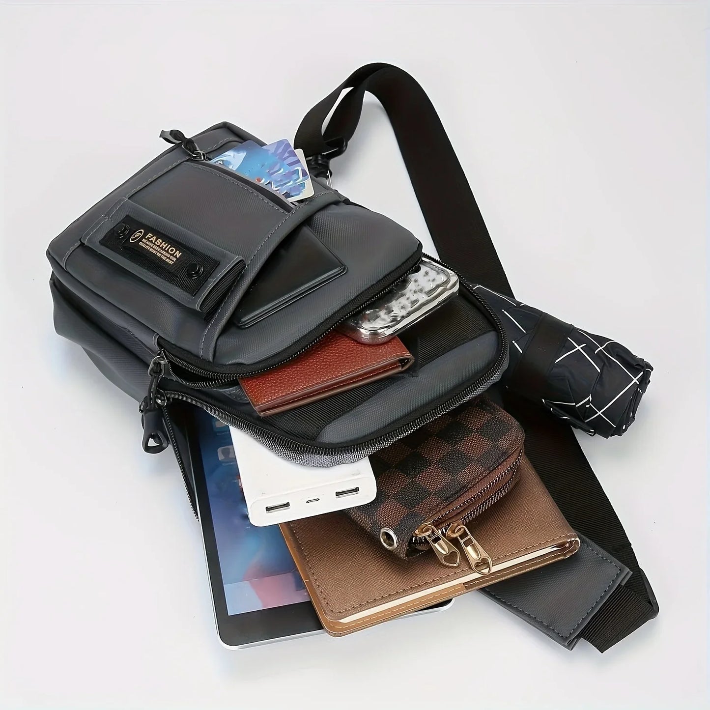 New Men Shoulder Bags Chest Bag Multifunctional Crossbody Bags Travel Sling Bag