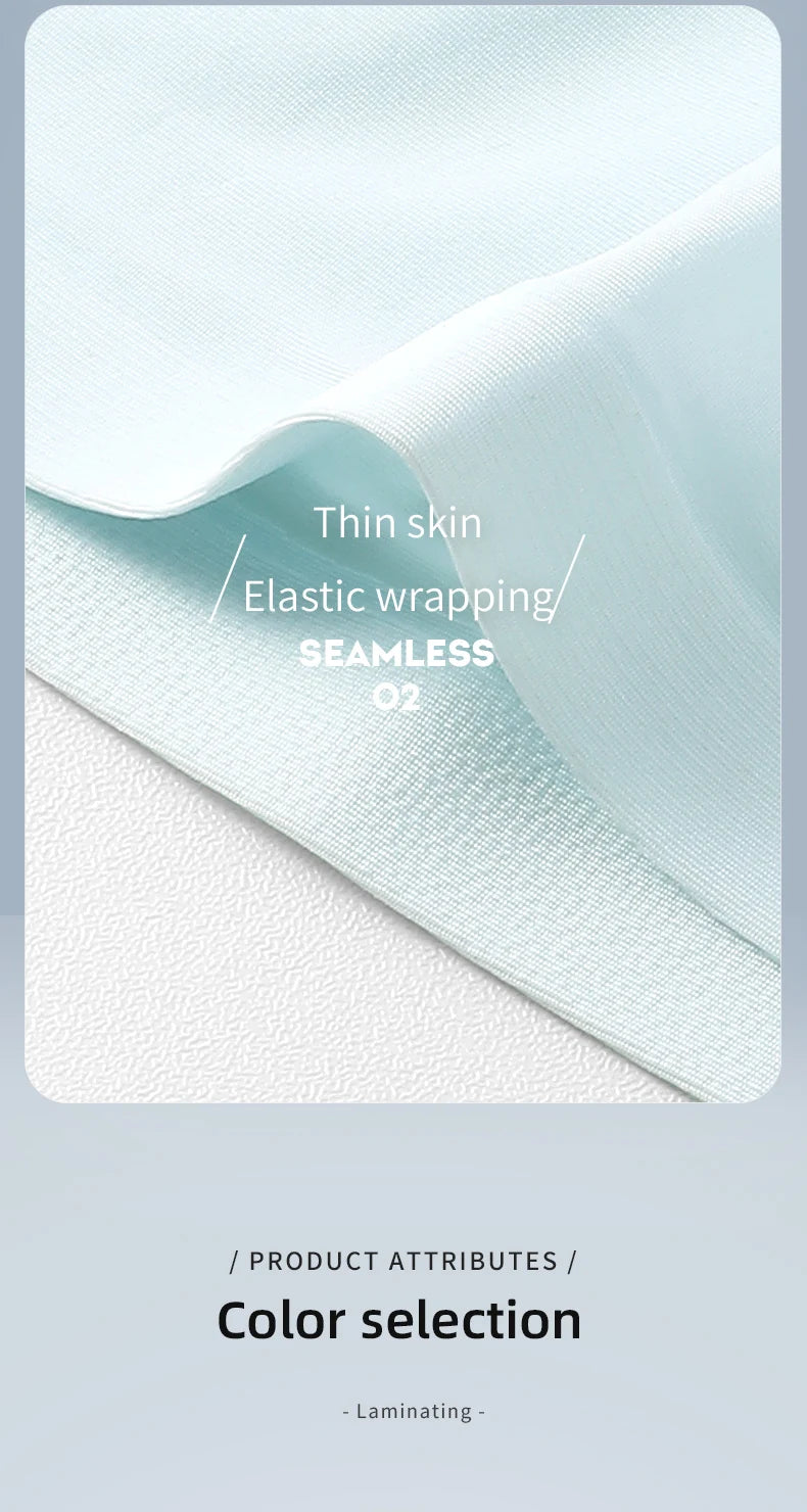 Men's Underwear, Men's 3D Stamping Ice Silk Boxers, Seamless Thin Boxers, Lengthened Sports Summer Shorts