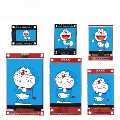 TFT Display 0.96/1.44/1.8/2.4/2.8/3.5 Inch TFT Full Color Screen LCD Module ST7735 ILI9341 Driver Interface SPI for Arduino XCW