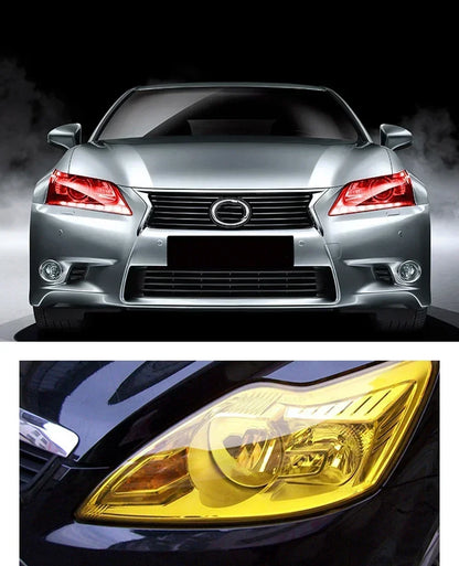 Gloss Transparent Light Black Smoke PVC Film Tint, 30 X60cm, Headlight Taillight Wrap Cover Film, Foil Sticker Cover, Car Styling