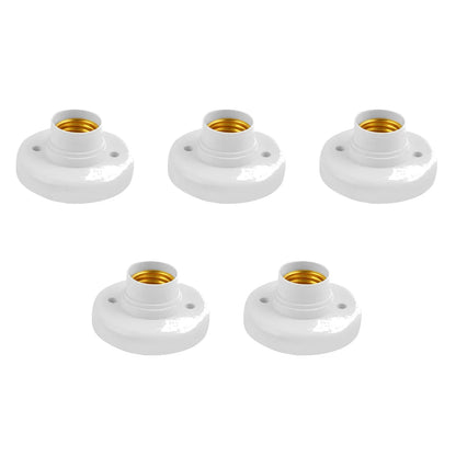220V E27 Screw Cap Socket Ceiling Light Fixing Base Adapter Light Bulb Holder Energy Save Desk Lamp Holder Lighting Accessories