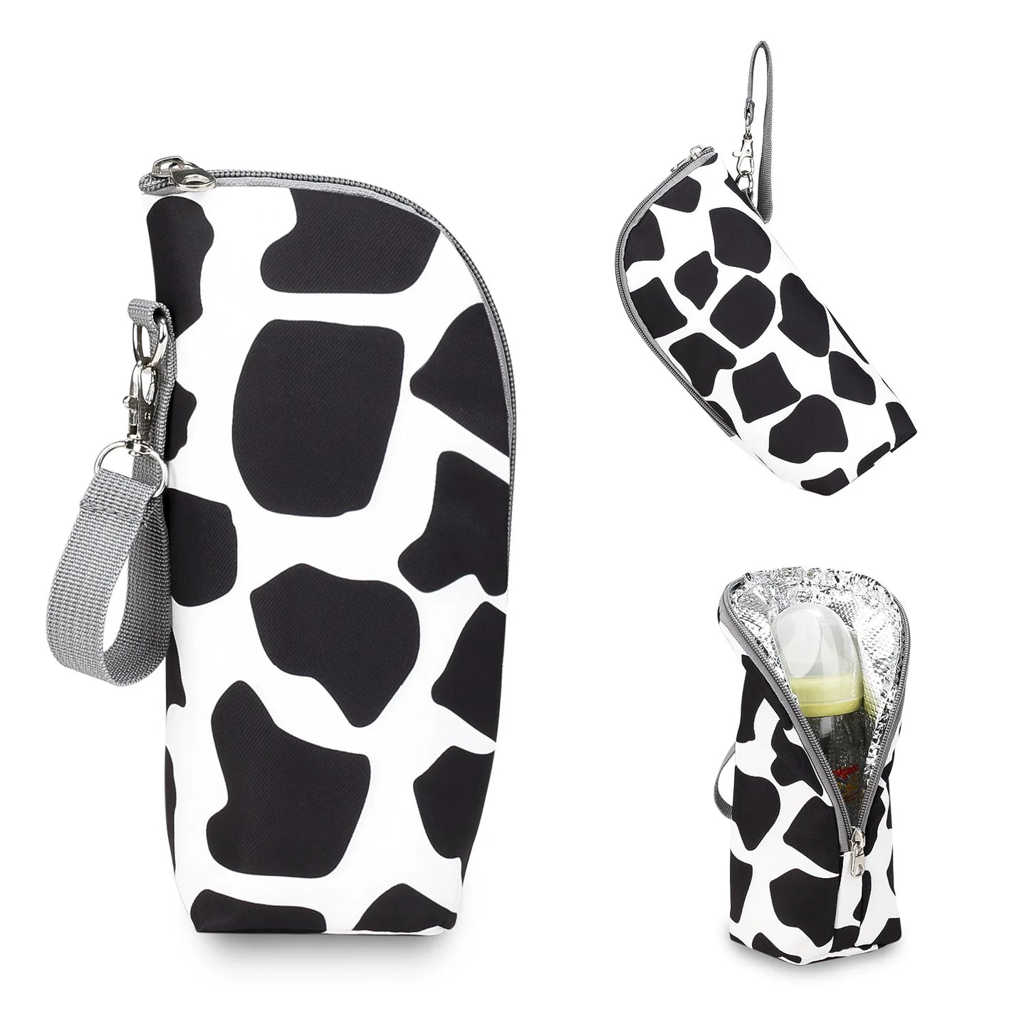Baby Bottle Bag Portable Mother Feeding Bottle Warmer Baby Feeding Aluminum Mold Insulation Outing Stroller Hanging Bag