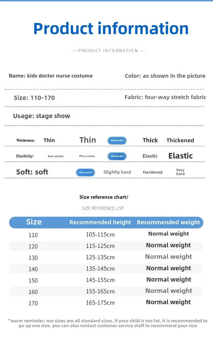 Children's, Men's, and Women's Retro Dance Clothes, Children's White Lab Coat, and Small Doctor's Surgical Clothes. Cosplay Costumes