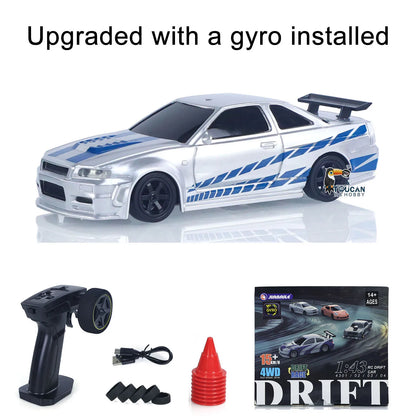 New RC Drift Car, Upgraded Gyro 1/43 Racing RTR 4WD Four-wheel Drive High Speed Radio Control Model 2.4g, Drift Race Car Mini Gift