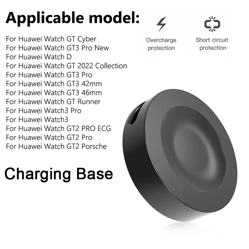Base de carga magnética para Huawei Watch 3, 3 Pro, ECG, GT2, GT3 Pro y Honor Watch Dream, Magic 2