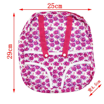 Doll accessories for 15-17 inch newborn doll backpack, seat towel, blanket, toy diaper, panties bag