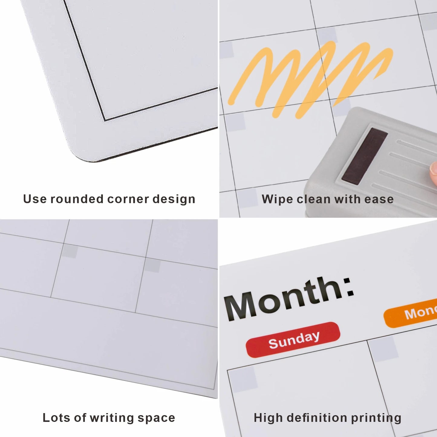 Magnetic Calendar For Fridge Monthly Weekly Planner Calendar Table Dry Erase Whiteboard Fridge Sticker Message Board Menu