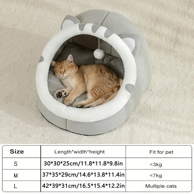 Cama Súper para Gatos, Casa Cálida para Mascotas, Cueva para Gatitos, Cojín, Casa para Gatos, Cesta Cálida para Perros Durmientes, Tienda de Campaña Pequeña, Cama para Perros, Colchoneta para Gatos