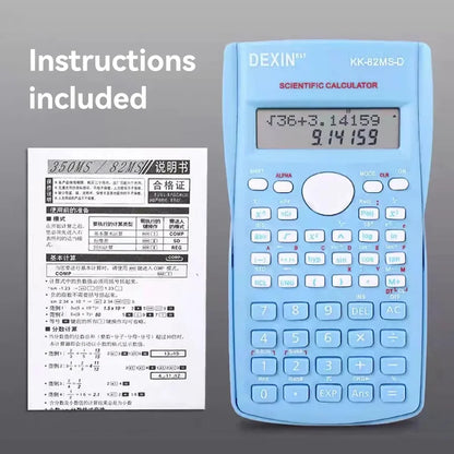 Portable Dual-Row Screen Multi-Functional Scientific Calculator Essential Stationery for School and Office Supplies