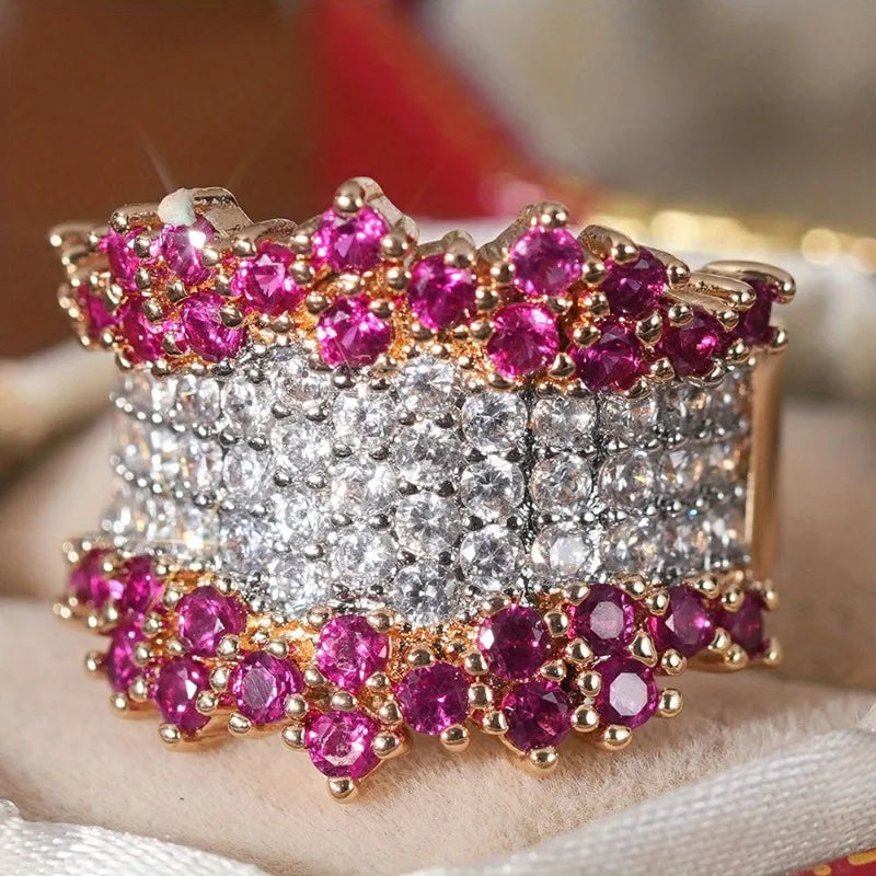 Vintage Palace Style Elegant Party and Banquet Women's Ring for Valentine's Day, Anniversaries, Daily and Formal Occasions