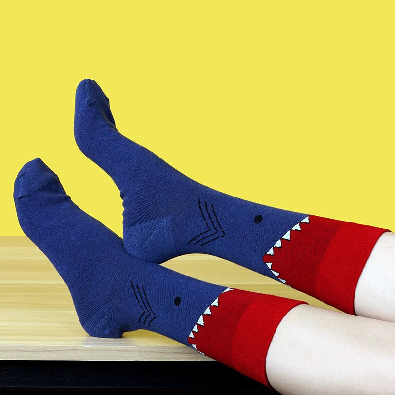 New cotton socks high-quality men's and women's British style casual Harajuku fashion novelty literary couple sexy socks
