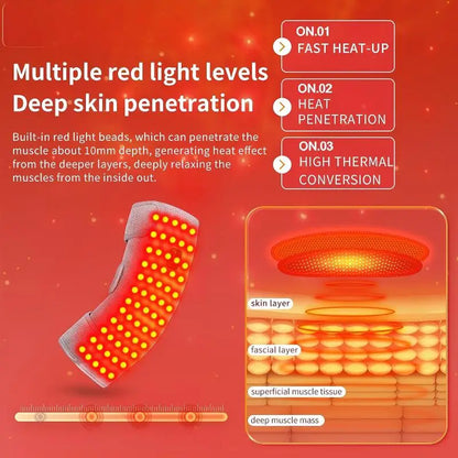 Red Light Therapy Heated Elbow Sleeve | Relieves Joint & Arm Pain, Arthritis | Heating & Massage Function Relieves Arm Numbness
