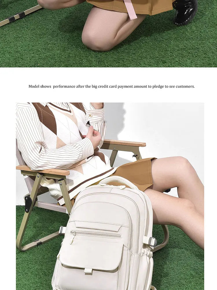 A Multi-layer Waterproof and Stylish Oxford Backpack, Large-capacity Simple Commuter Out-of-town Student Backpack