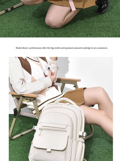 A Multi-layer Waterproof and Stylish Oxford Backpack, Large-capacity Simple Commuter Out-of-town Student Backpack