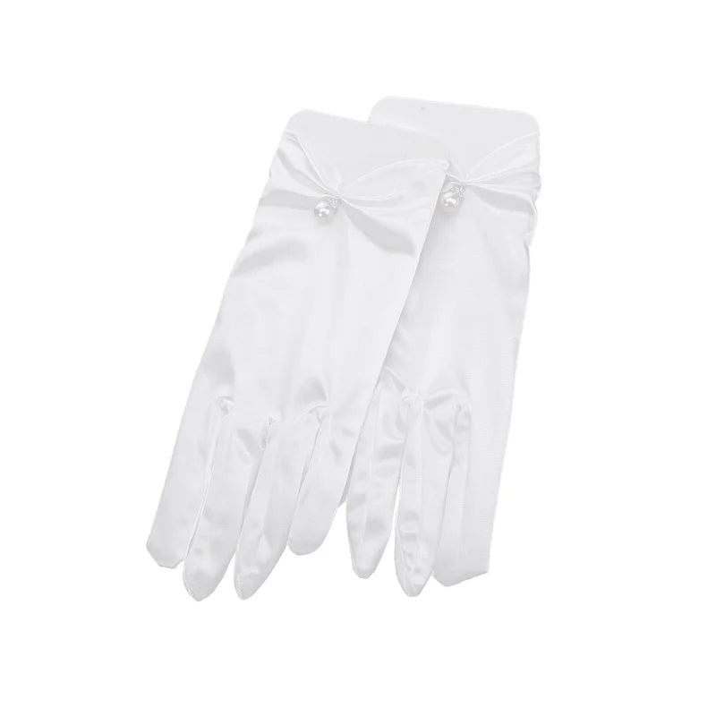 Sexy Transparent Black White Mesh Tulle Glove, Spring Summer Thin Short Glove, Party Dancing Dress Wedding Glove, Lolita New