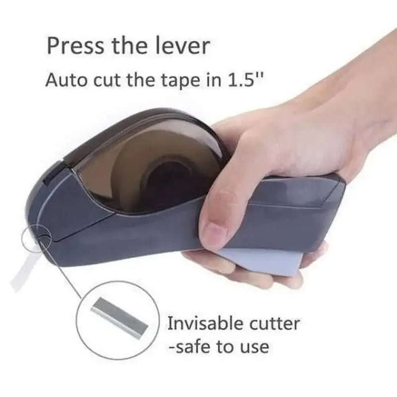 1Pcs Automatic Tape Dispenser Hand-held One Press Cutter for Gift Wrapping Scrap Booking Book Cover