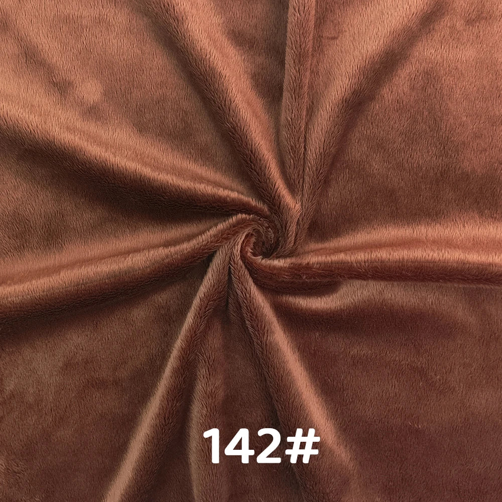 5mm Pile Length Soft Minky Fabric Sewing For Cotton Doll Hair Thicken Encryption Fabric Plush Single Sided Stuffed Animals Toys