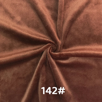 5mm Pile Length Soft Minky Fabric Sewing For Cotton Doll Hair Thicken Encryption Fabric Plush Single Sided Stuffed Animals Toys