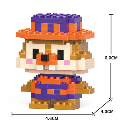 Cartoon Cool Rice Building Blocks Animal Dolls Educational Assembled Toys Ornaments Small Particles Children's Birthday Gifts