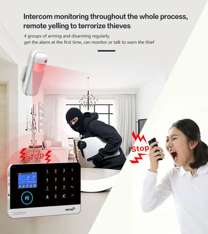PGST intelligent alarm device, 433MHZ anti-robot terminal detector, smart life control, human body detector, smoke alarm
