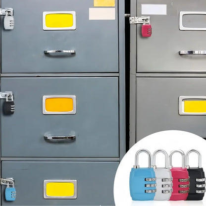 7 Colors Digit Password Lock Combination Suitcase Luggage Metal Code Password Locks Padlock Travel Safe Anti-Theft Color Locks