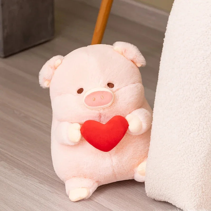 20/30 Cartoon Pig Hold Heart Plush Toys Cute Soft Lovely Stuffed Pillows Dolls For Birthday Festival Gift