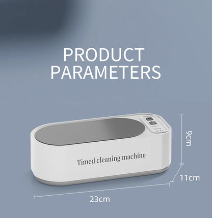 Ultrasonic Glasses Cleaner, 50KHz Contact Lens Cleaner, Household Timer Jewelry Toothbrush Cleaner, Brush Dentures, New MIJIA