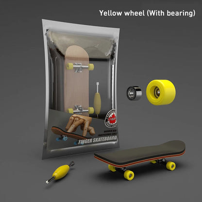 Puzzle Toy Finger Skateboard Maple Wood Fingerboard Hobbies Novelty Anti Stress Sensory Toys For Boy Mini Funny Cute Skate Gift