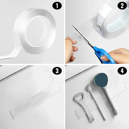 Nano Tape Extra Strong Double-sided Adhesive Tape, Waterproof Transparent Decorative Tape, Thickened Reusable Tape Tools For Home
