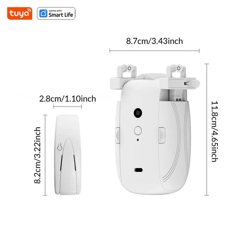Tuya Smart WiFi Curtain Robot (with gateway),APP Remote Control,Voice Control,Included accessories for T/U curtain tracks