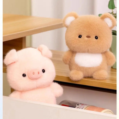Cute 16cm Plush Companion Doll Capybara Elephant Stuffed Animal Pillow Super Soft Bear Animal Plush Toy Sleeping Gift