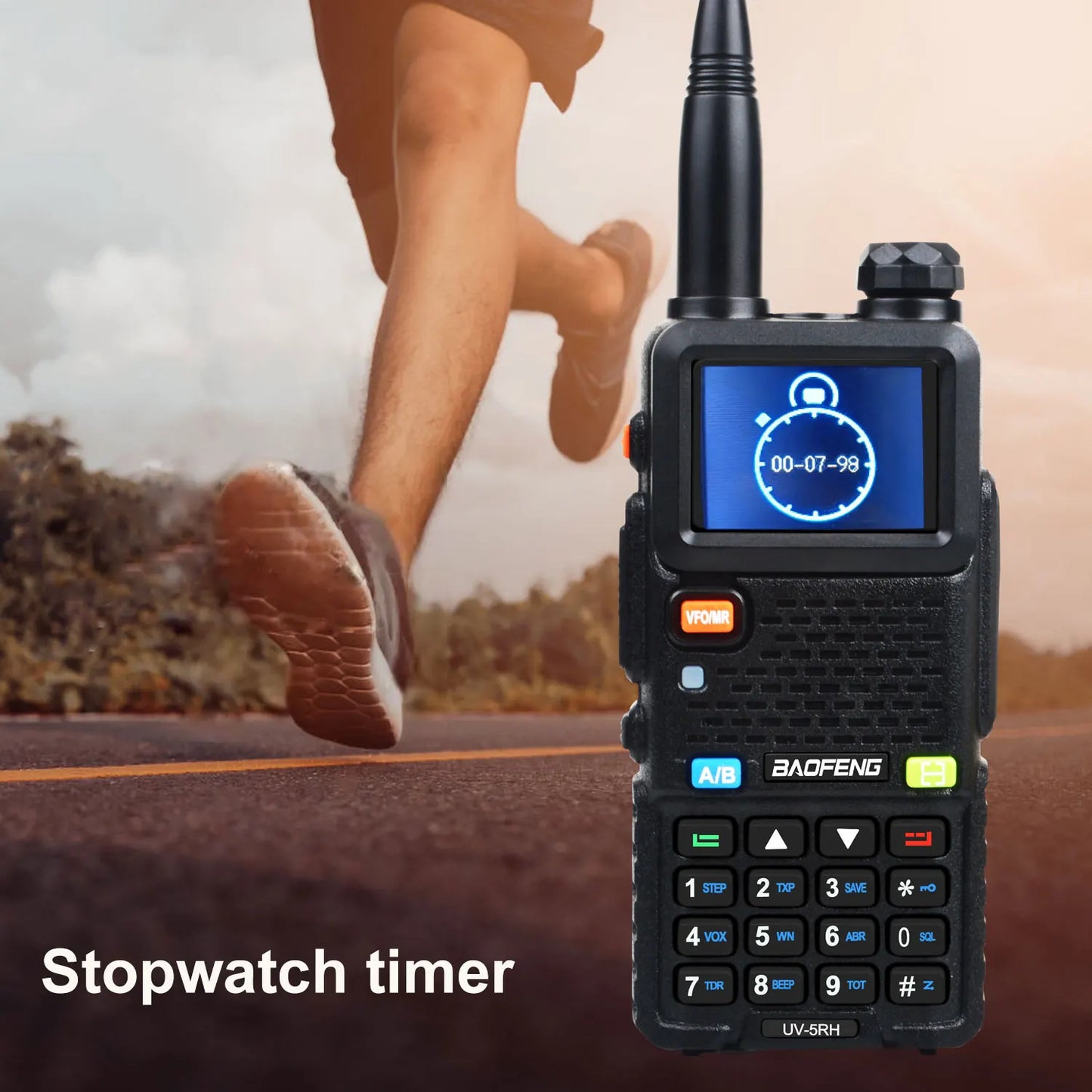 Baofeng UV-5RH Tri-band Walkie Talkie UHF 400-520MHz VHF136-174MHz 200-260MHz Wireless Fast Copy One Channel 7W 999Ch FM Radio