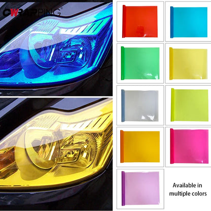 Gloss Transparent Light Black Smoke PVC Film Tint, 30 X60cm, Headlight Taillight Wrap Cover Film, Foil Sticker Cover, Car Styling