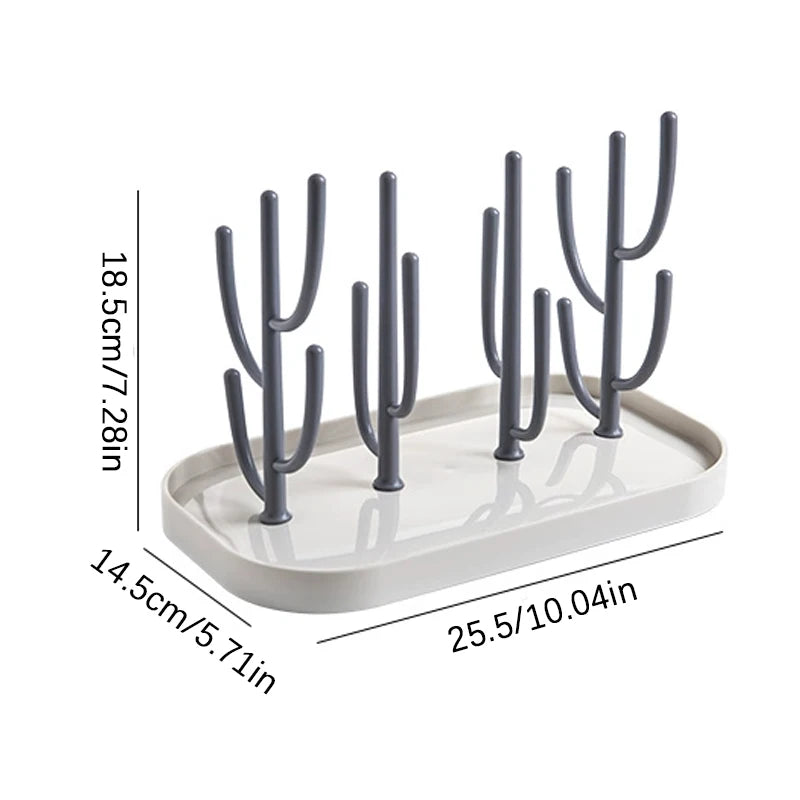 Baby Tree-shaped Milk Bottle Drain Rack, Dust-proof Milk Bottle Holder, Cup Drain Rack Easter Gift