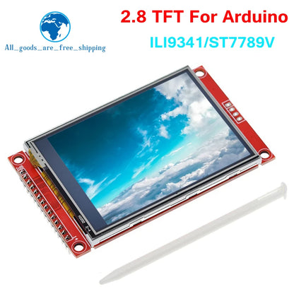 TZT 240x320 2.8" SPI TFT LCD Touch Panel Serial Port Module ILI9341 / ST7789V 2.8 Inch SPI Serial Display With/Without Touch