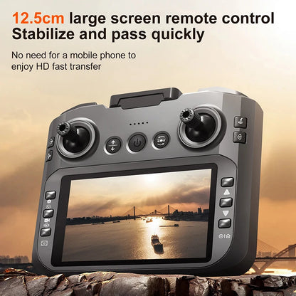 Upgrade S156 Drone 8K HD Dual Camera 3 Battery 5G WiFi FPV Brushless Motors Optical Flow Hover Obstacle Avoidance GPS Four-Axis Drone