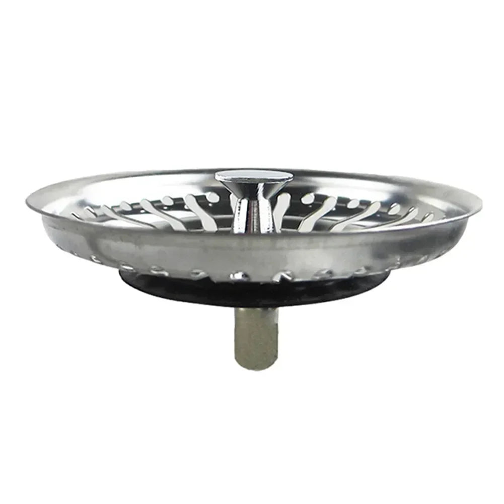 Kitchen 84mm Sink Strainer Replacement Plug Stainless Steel Drain Waste Stopper Sealing Umbrella For Drain Device Cover Plug
