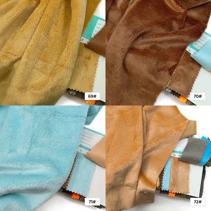 45x50cm 34~66# Plush Fabric For Sewing 5mm Pile Length 100 Polyester Hair Material For Popular Cotton Dolls DIY Handmade Fabric