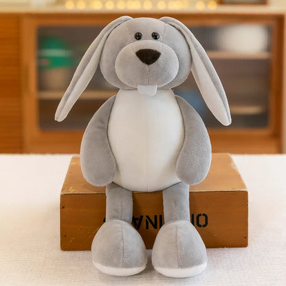 Stuffed Plush Animal Toys Soft Dolls Jungle Lion Elephant Tiger Dog Fox Monkey Deer Children Gift Kawaii Baby Kids Hobby Toys