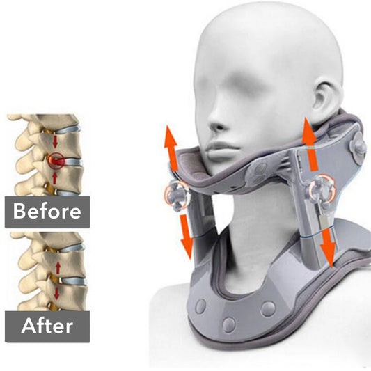 Neck Braces, Neck Traction Device, Heating Inflatable Cervical Collar Correction, Neck Retractor Cervical Collar Stretcher Corrector