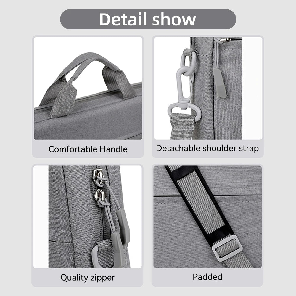 Laptop Sleeve Bag, 14 15.6 Inch Notebook Case For Macbook Air Pro Tablet, Waterproof Portable Travel Carrying Bag, Computer Handbag