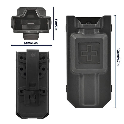 Outdoor EMT Tourniquet Nylon Storage Box Simple Medical Equipment Supplies Accessory Molle Survival Kit Gear Tool Bag