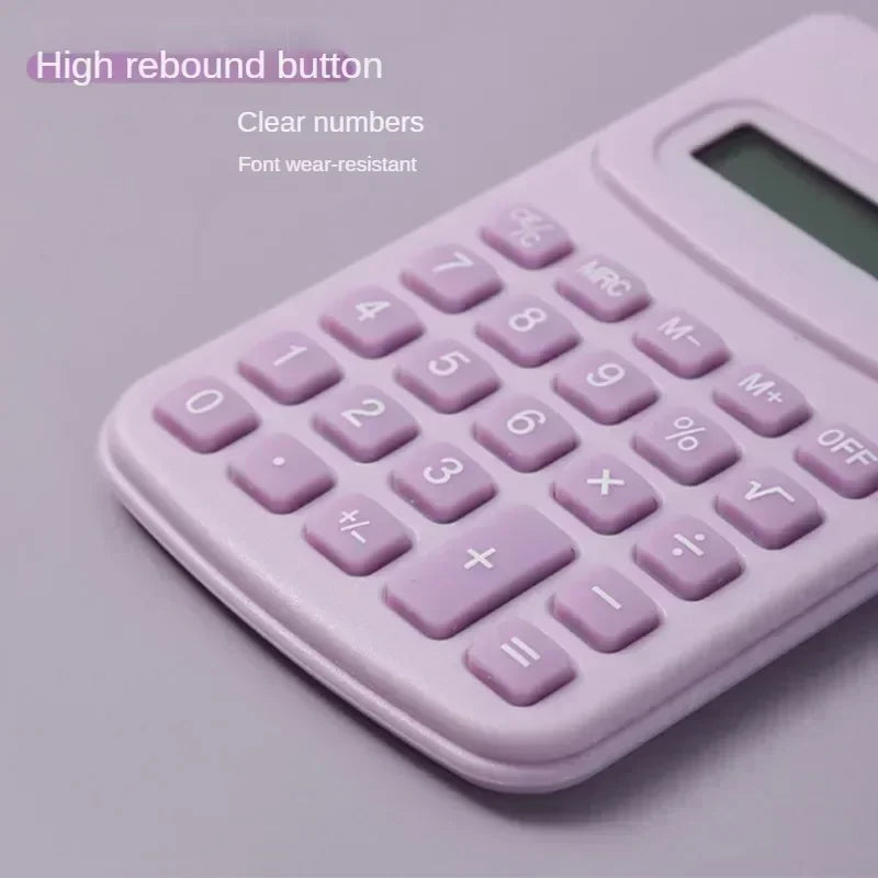 2026 New Small Calculator Silent Calculator Mini Version Learning Auxiliary Portable Calculator